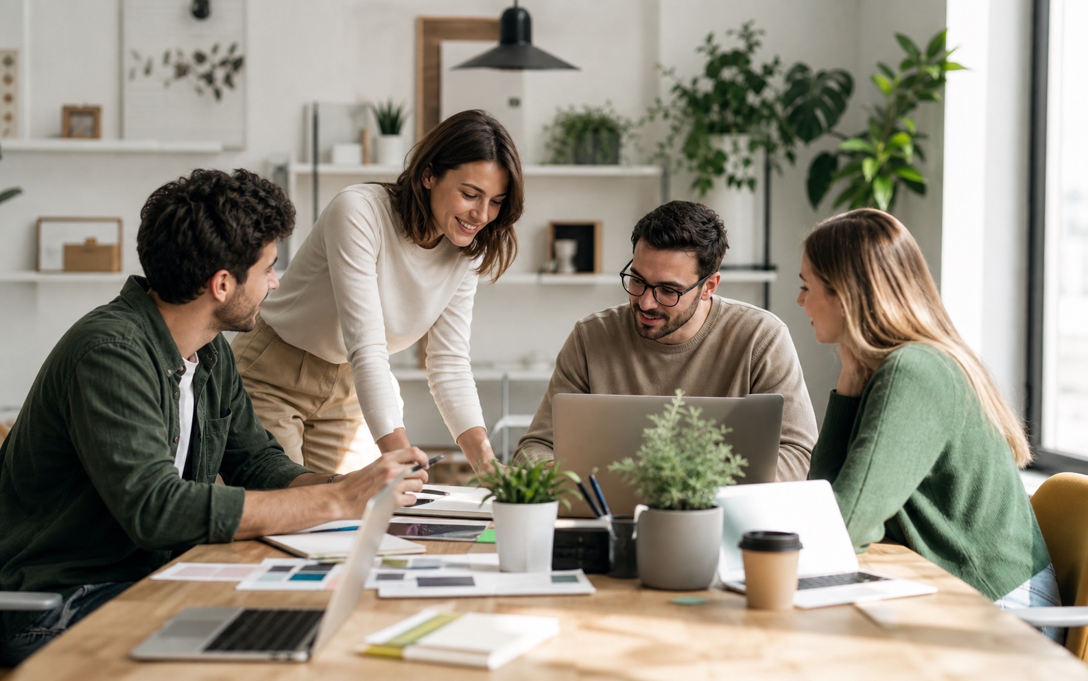 Team digitale al lavoro su strategia, design e sviluppo